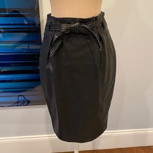 Faux leather skirt